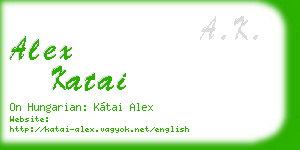 alex katai business card